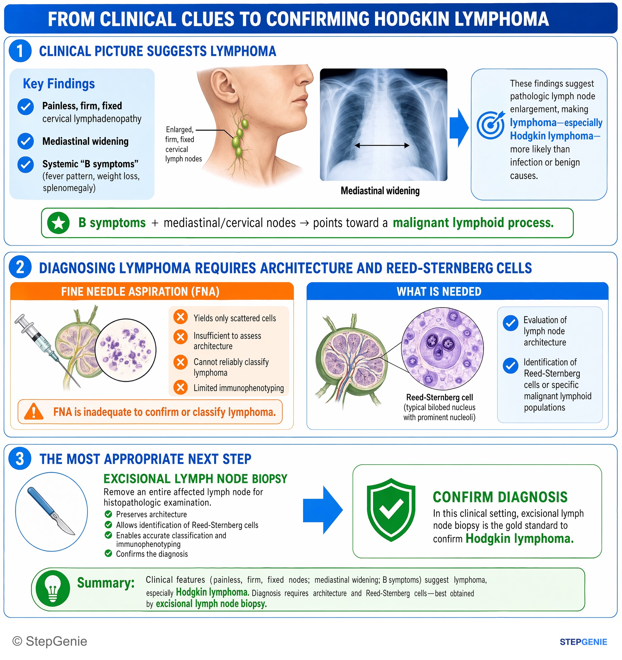 WBC disorders — StepGenie USMLE Step 1 explanation infographic
