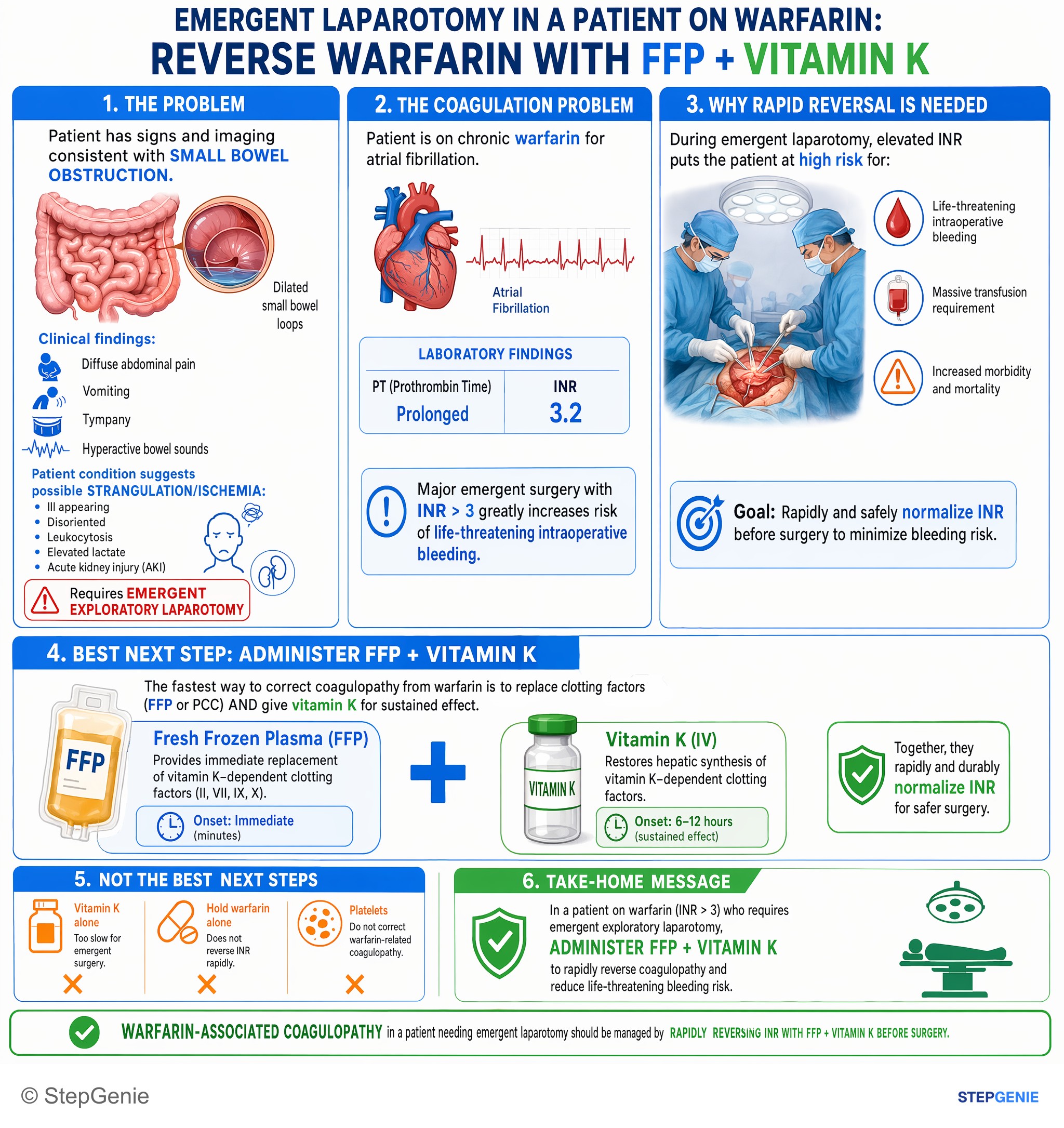Intestinal and colorectal disorders — StepGenie USMLE Step 2 explanation infographic