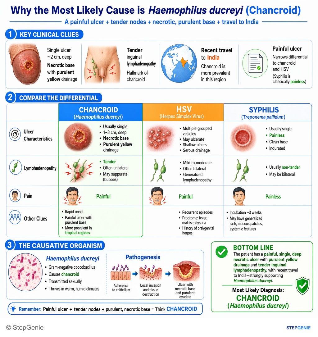 Bacterial infections — StepGenie USMLE Step 1 explanation infographic