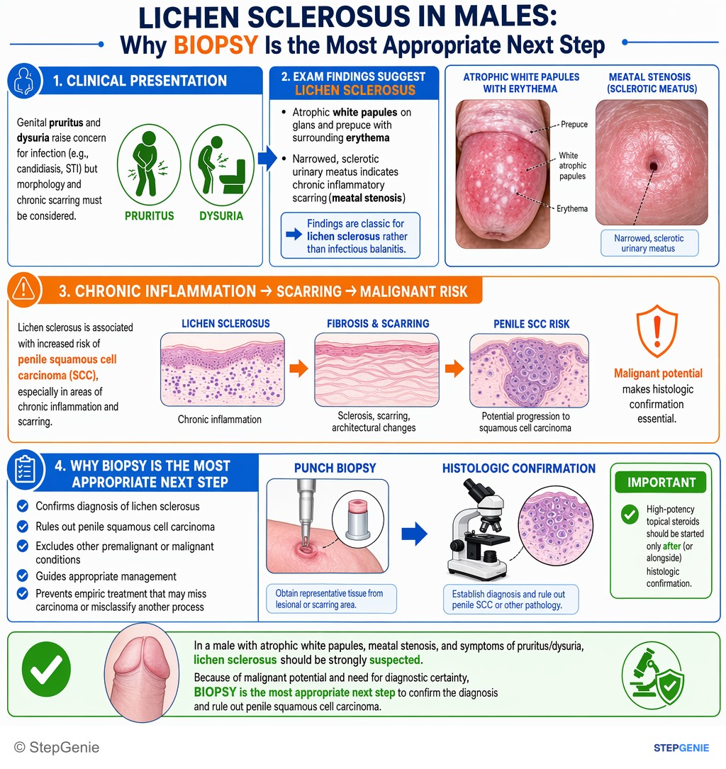 Inflammatory dermatoses and bullous diseases — StepGenie USMLE Step 2 explanation infographic
