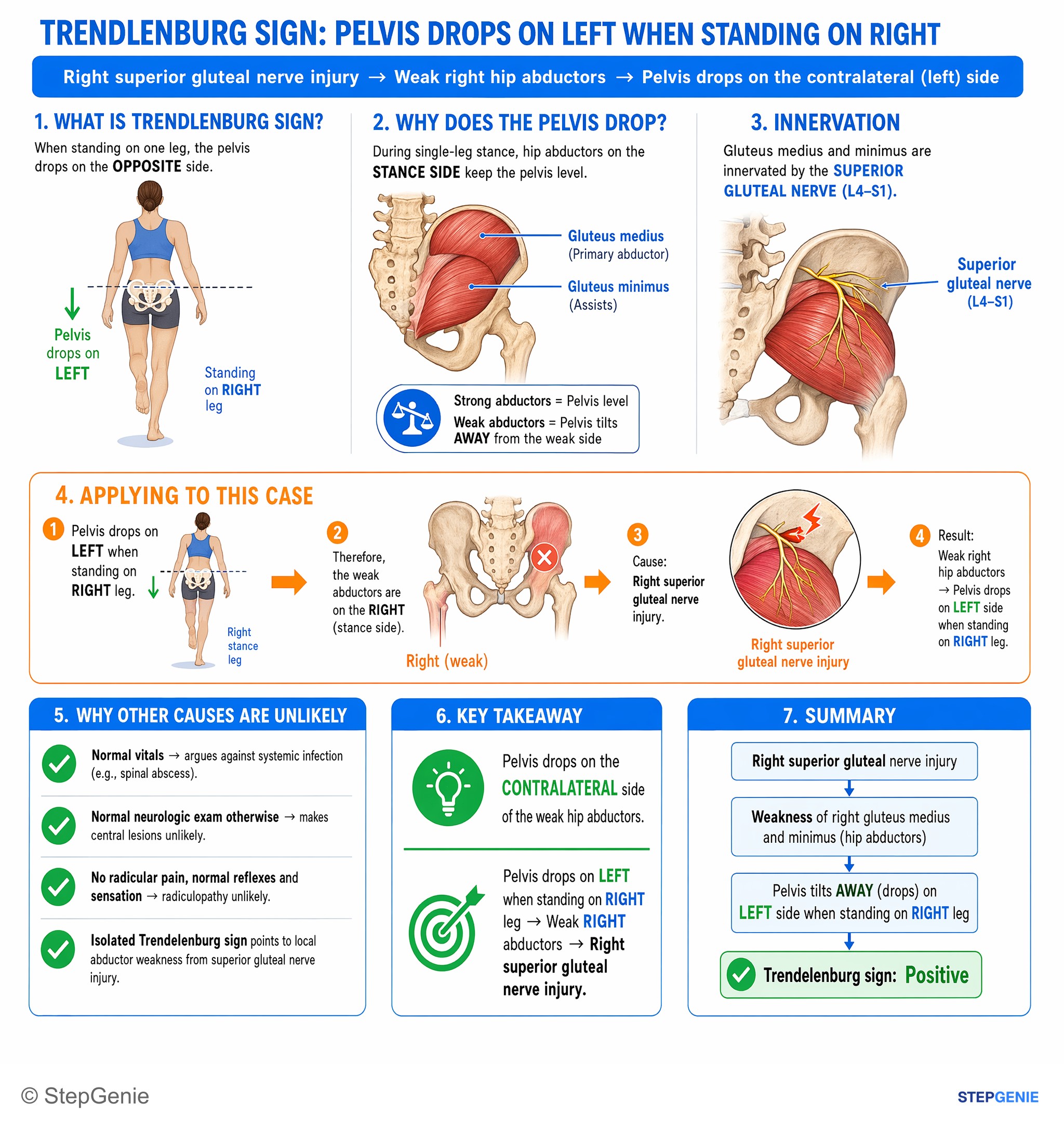 Upper limb nerves — StepGenie USMLE Step 1 explanation infographic