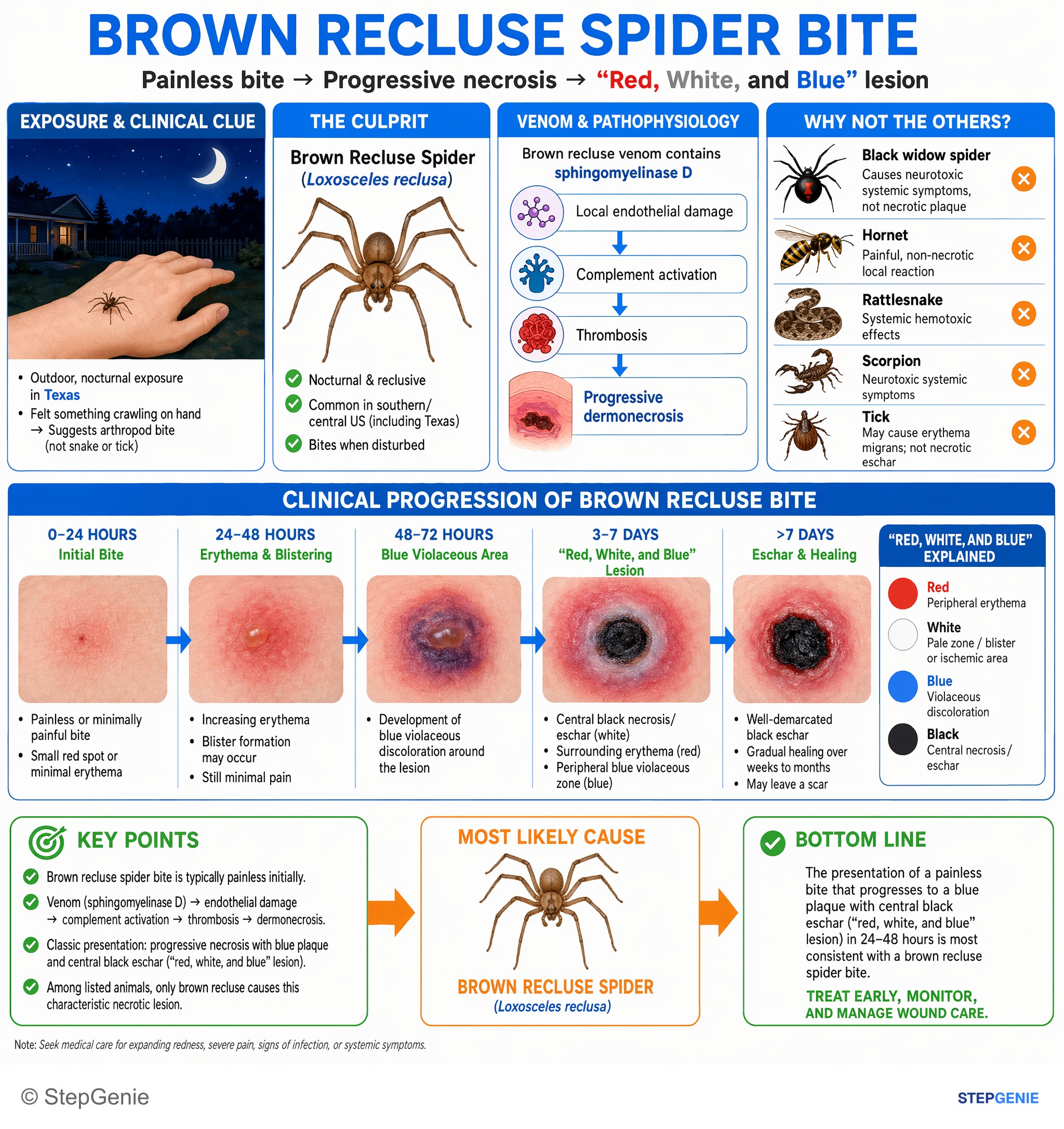 Infection-related presentations — StepGenie USMLE Step 1 explanation infographic