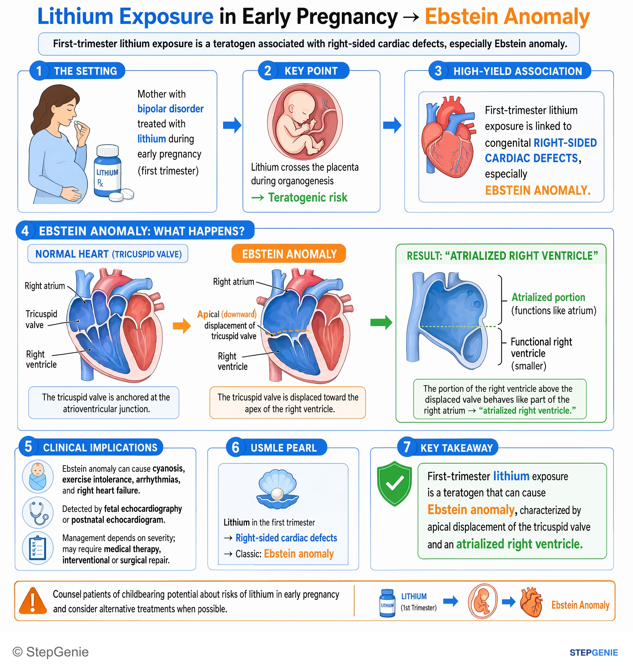 Disorders of pregnancy, childbirth, and puerperium — StepGenie USMLE Step 2 explanation infographic