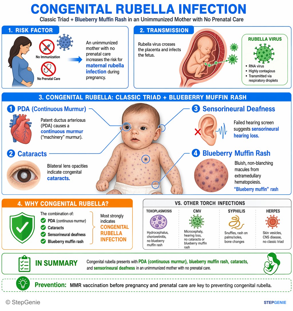 Viral infections — StepGenie USMLE Step 1 explanation infographic