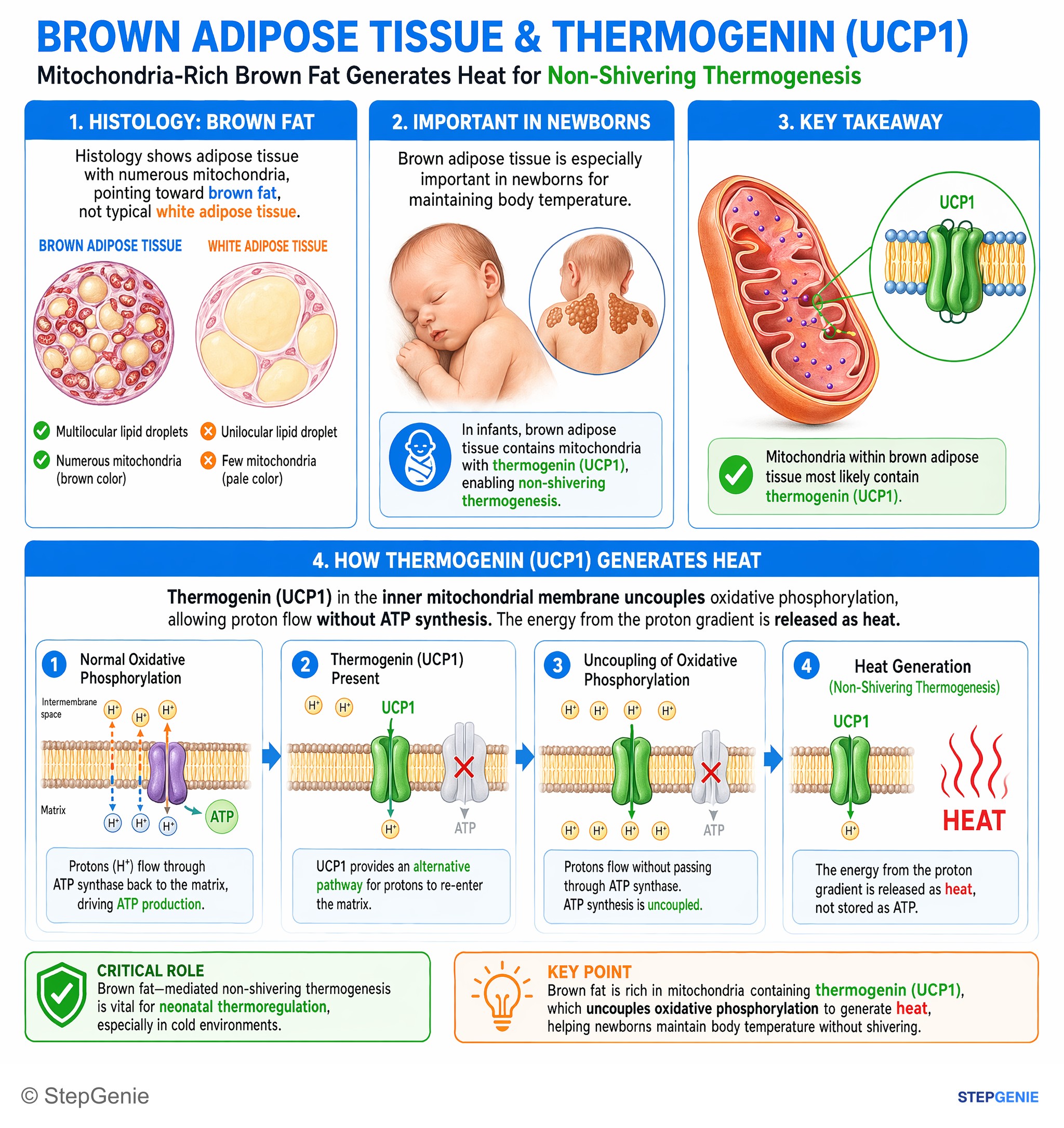 Bioenergetics and carbohydrate metabolism — StepGenie USMLE Step 1 explanation infographic