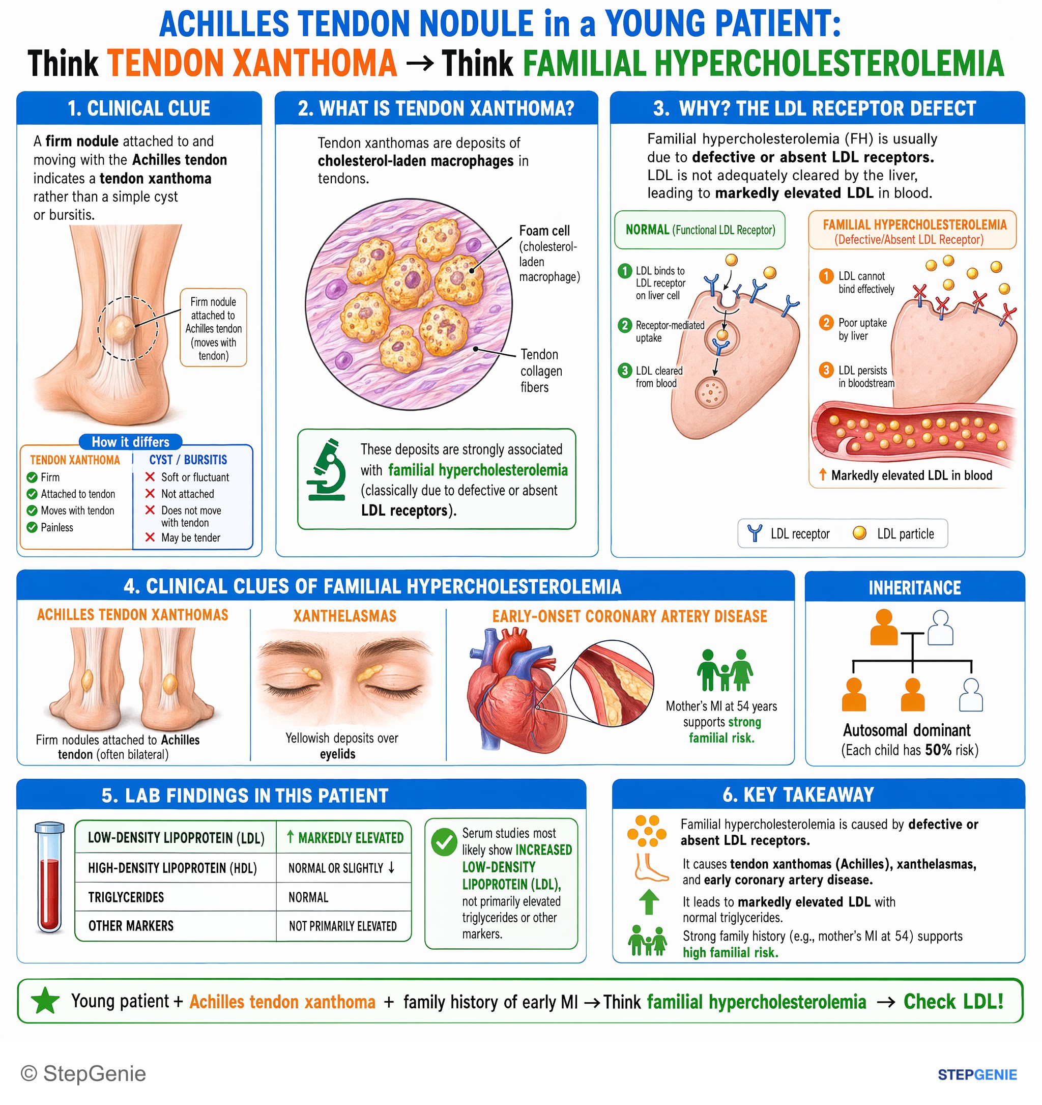 Dyslipidemias — StepGenie USMLE Step 1 explanation infographic