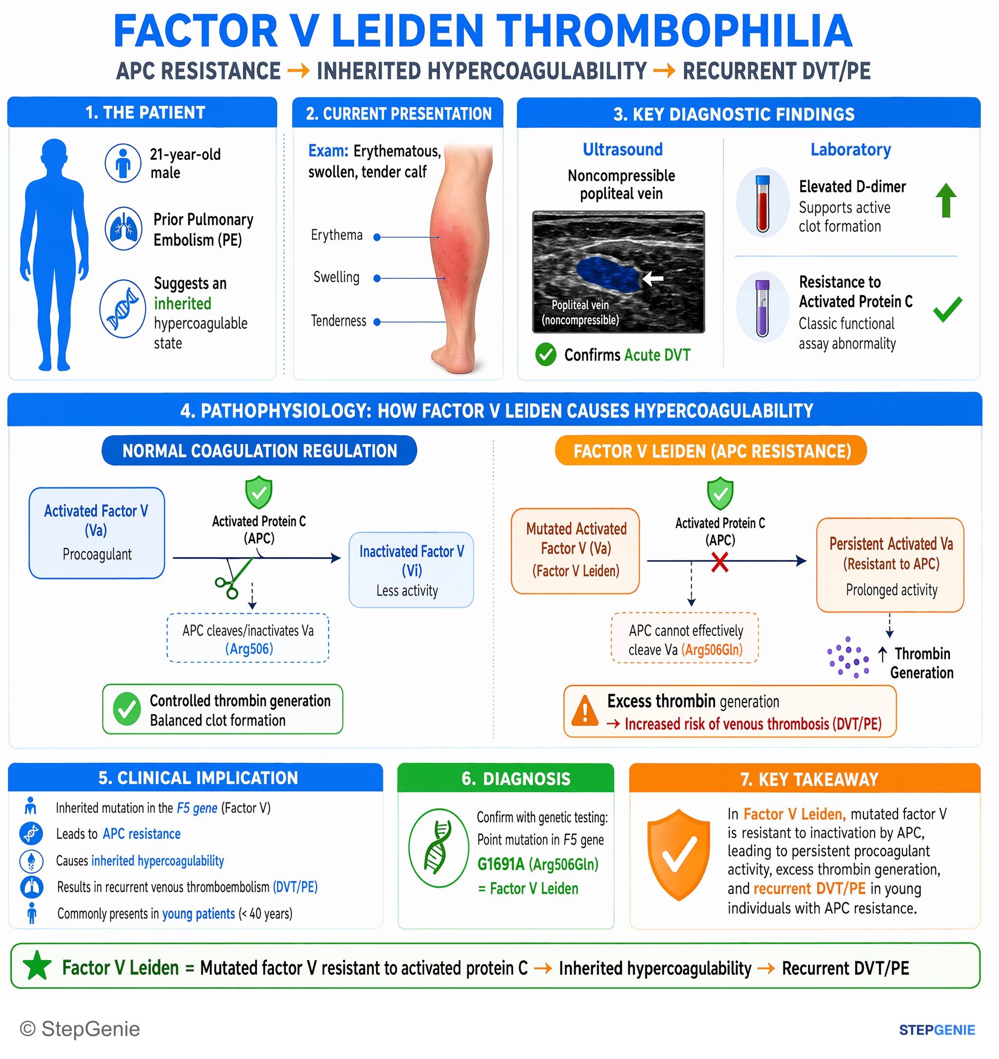 Hemolytic disorders — StepGenie USMLE Step 1 explanation infographic