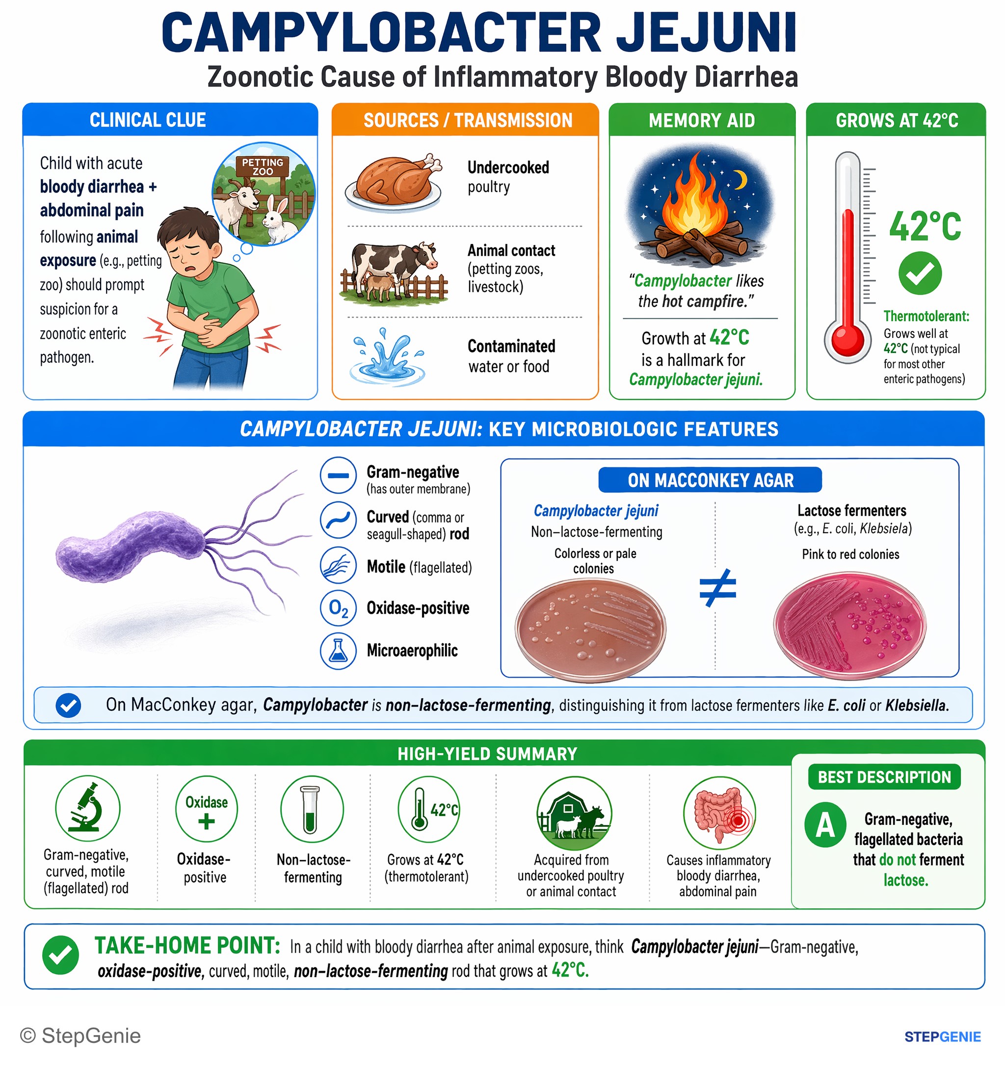 Intestinal and colorectal disorders — StepGenie USMLE Step 1 explanation infographic