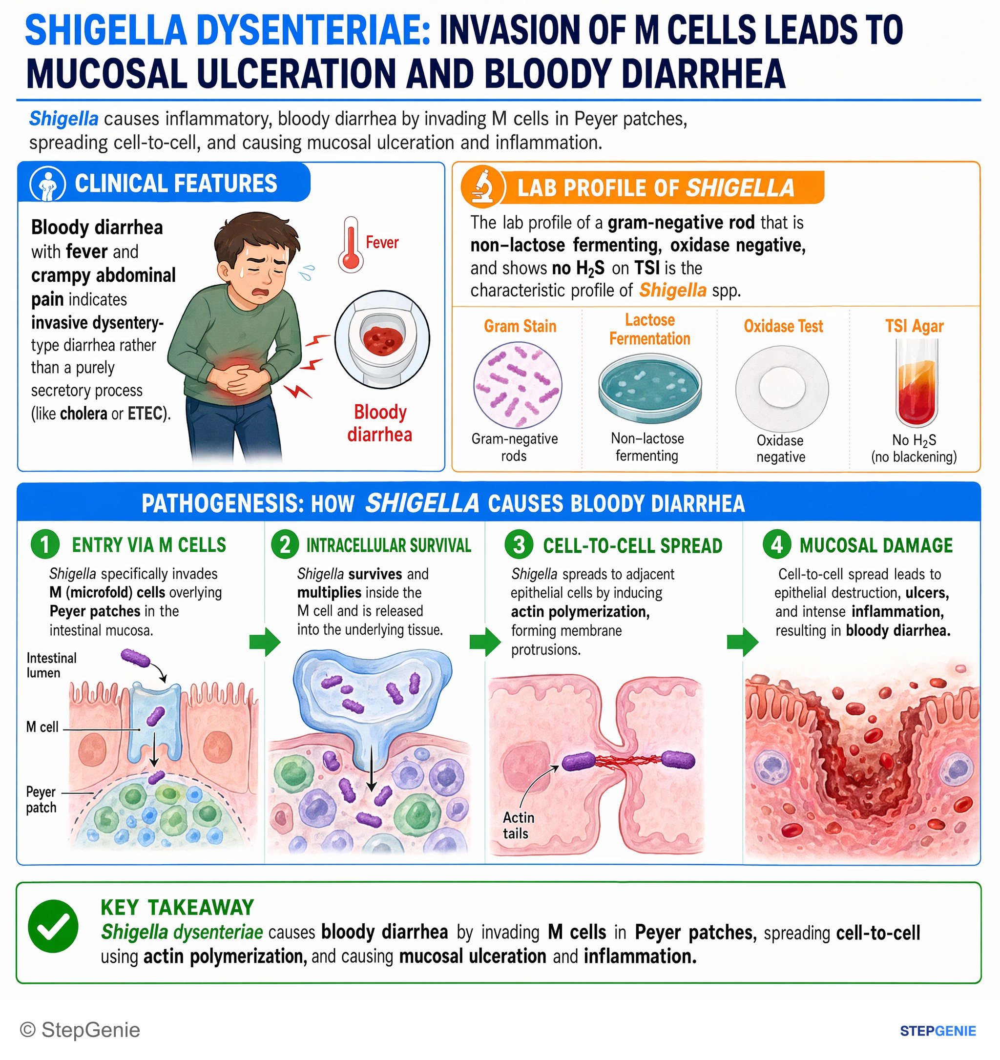 Intestinal and colorectal disorders — StepGenie USMLE Step 1 explanation infographic