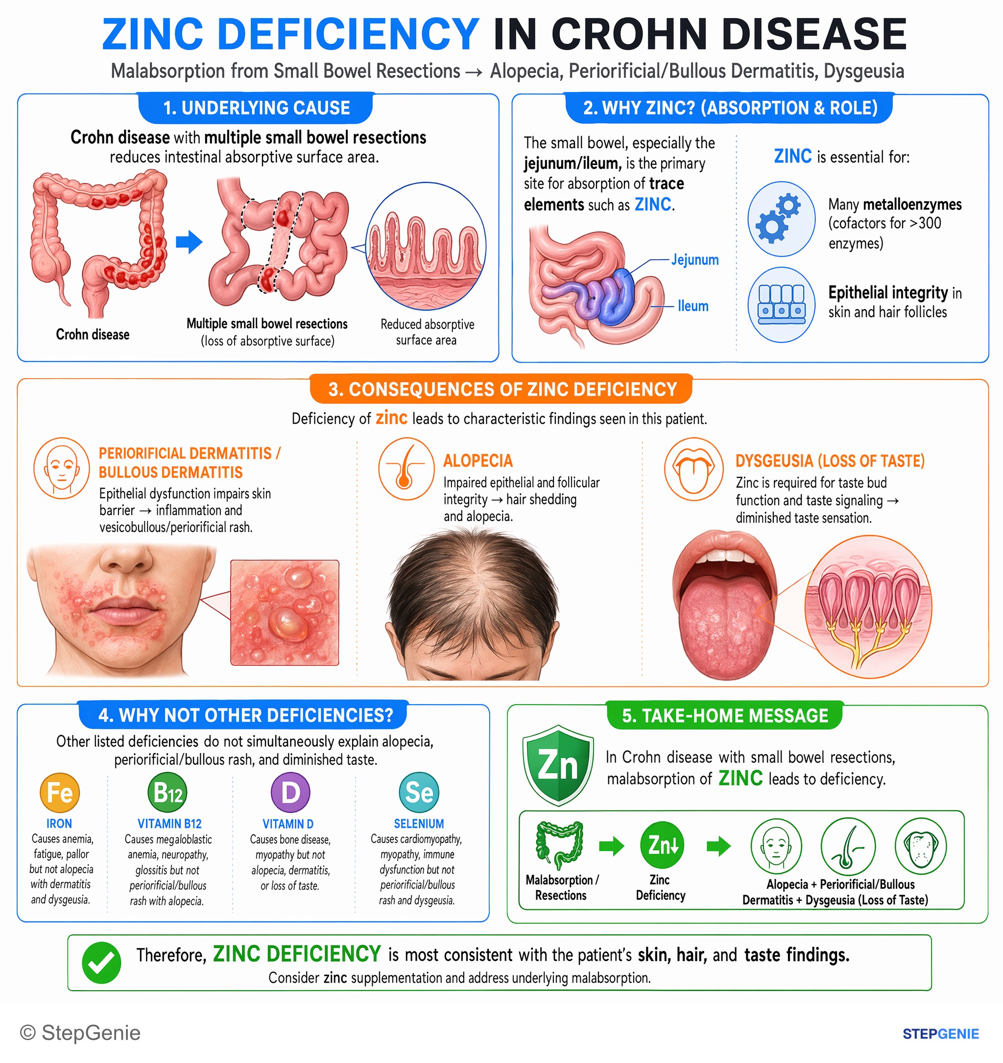 Disorders of nutrition — StepGenie USMLE Step 1 explanation infographic