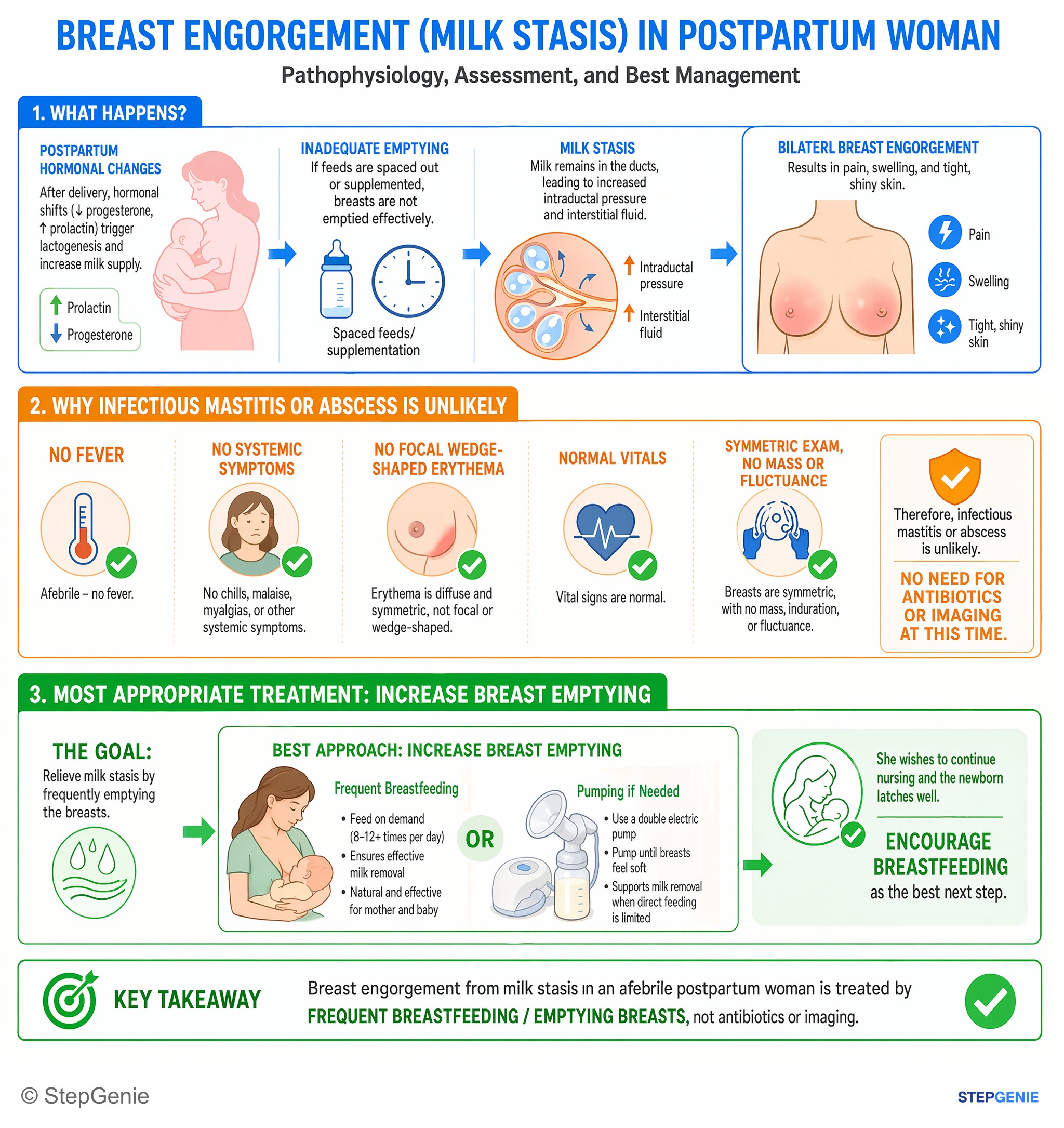 Disorders of pregnancy, childbirth, and puerperium — StepGenie USMLE Step 2 explanation infographic