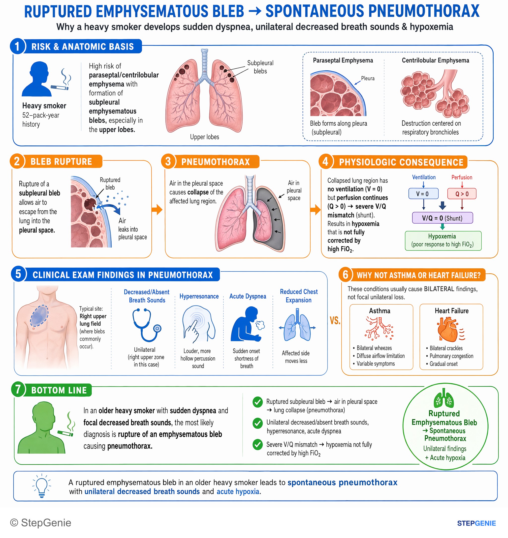 Critical care and trauma medicine — StepGenie USMLE Step 2 explanation infographic
