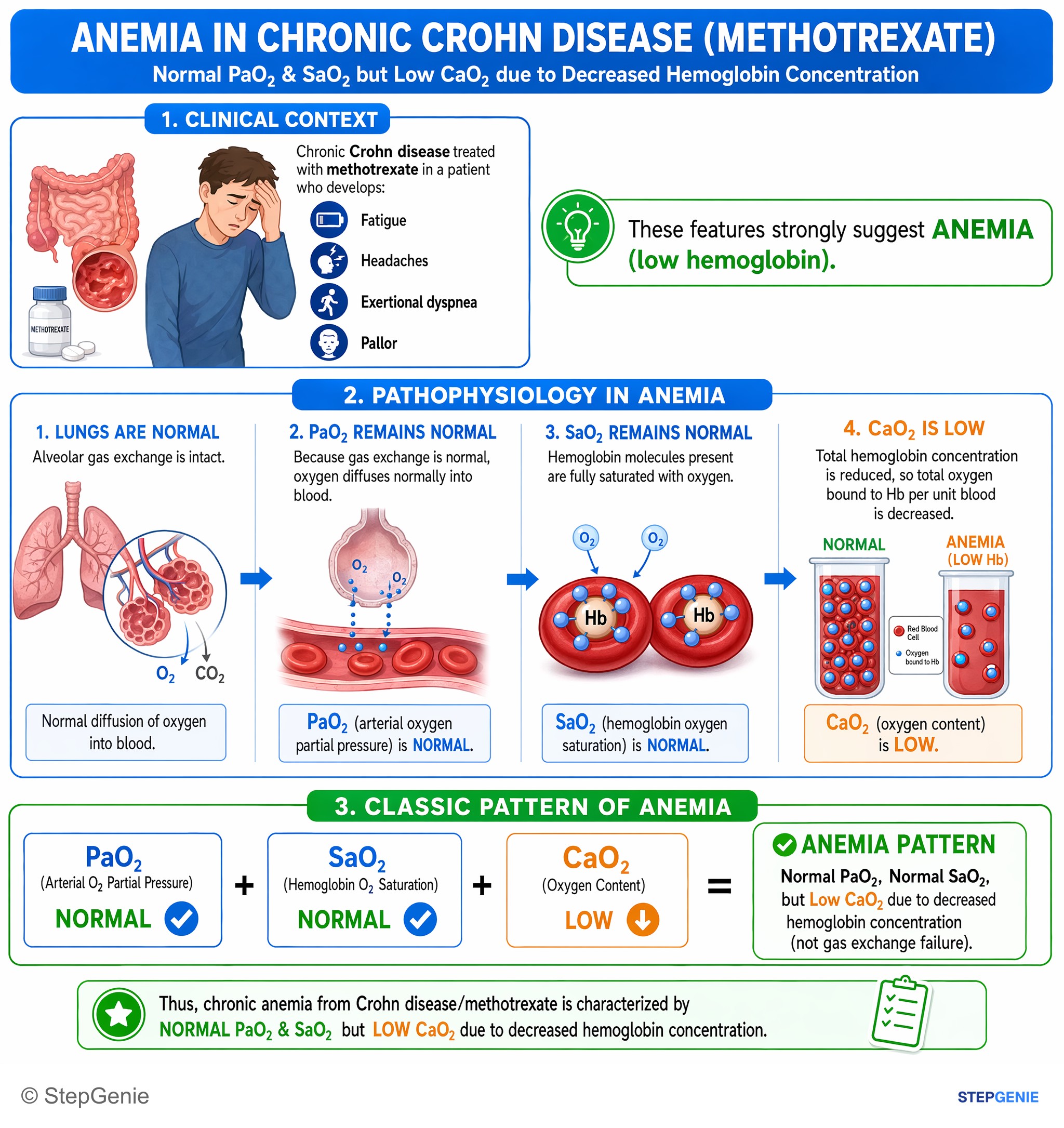 Acid/base — StepGenie USMLE Step 1 explanation infographic