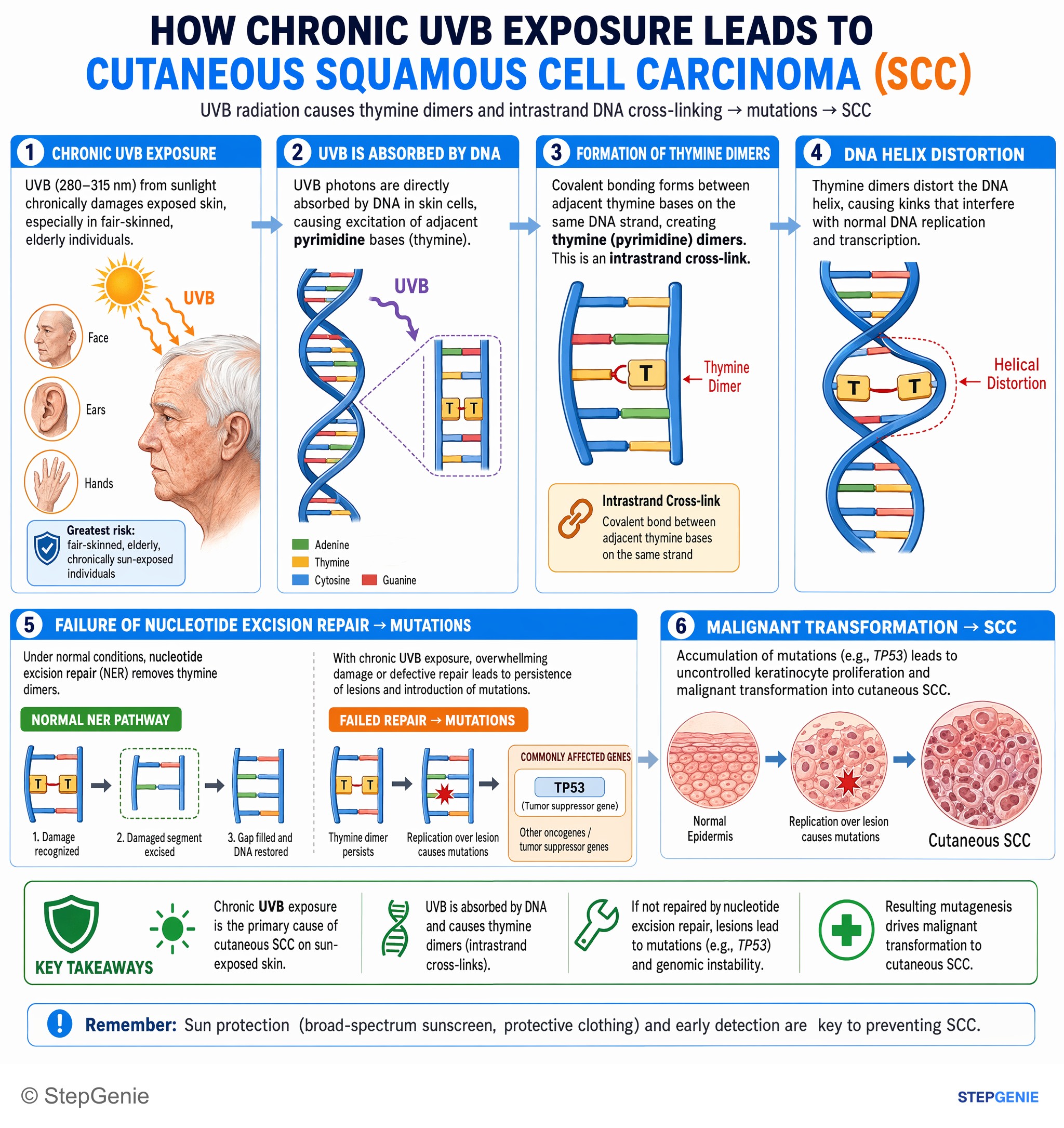 Neoplasia + tumor disorders — StepGenie USMLE Step 1 explanation infographic