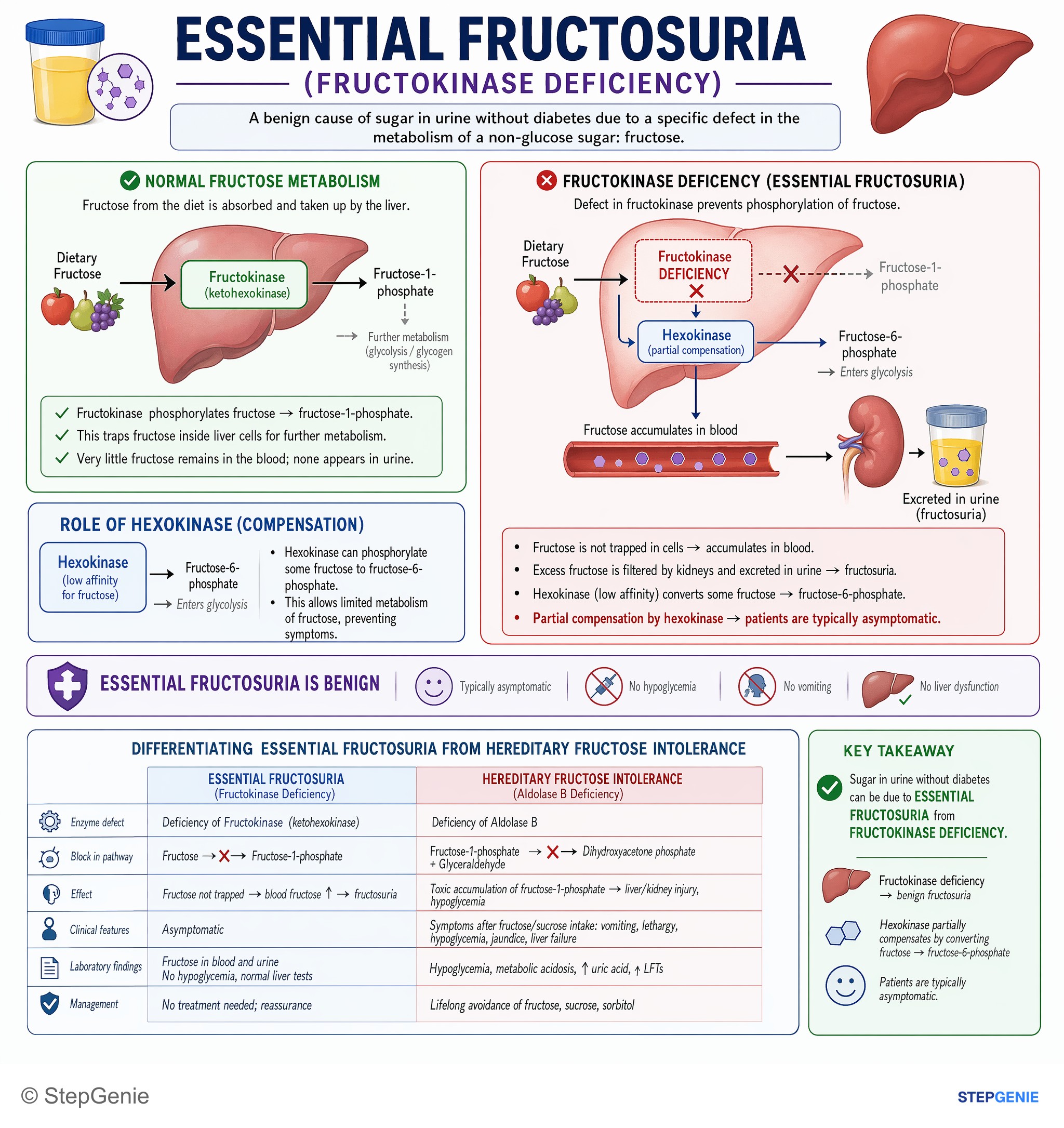 Bioenergetics and carbohydrate metabolism — StepGenie USMLE Step 1 explanation infographic